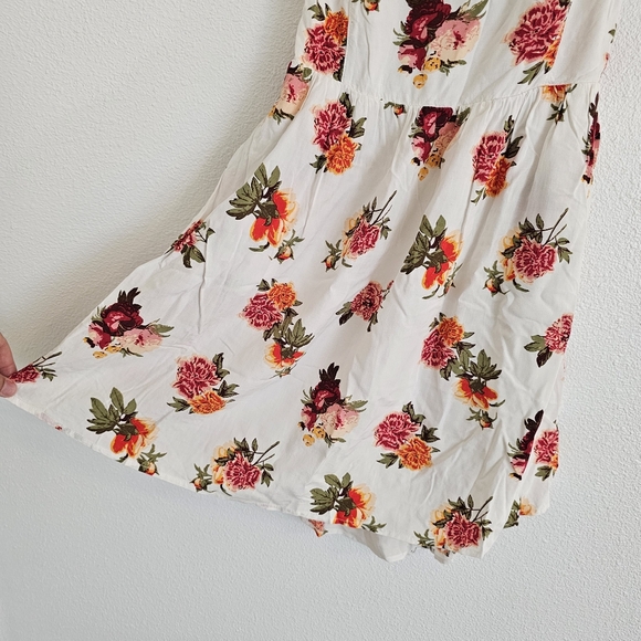 Garage White Floral Dress | Size Medium - Picture 4 of 11